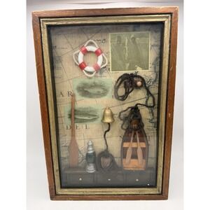 Vintage Nautical Shadow Box